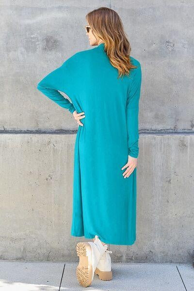 Add a Layer of Chic: Basic Bae Full Size Open Front Cover Up - Long Sleeve Style - Rigolette's Treasures